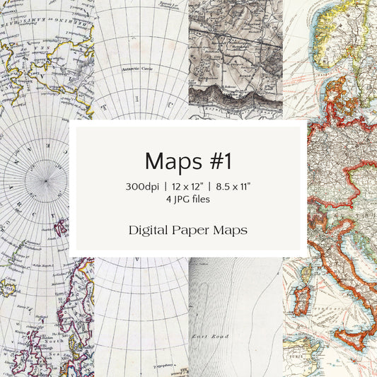 Maps #1 Digital Paper Maps
