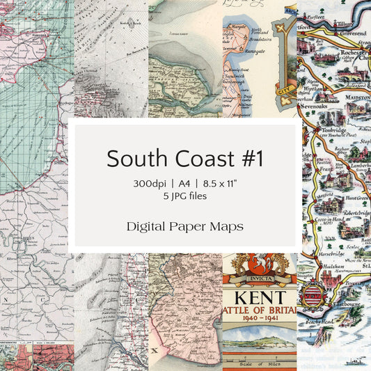 South Coast #1 Digital Paper Maps