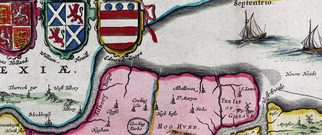 The Cantivm Vernacule Kent Map of 1665