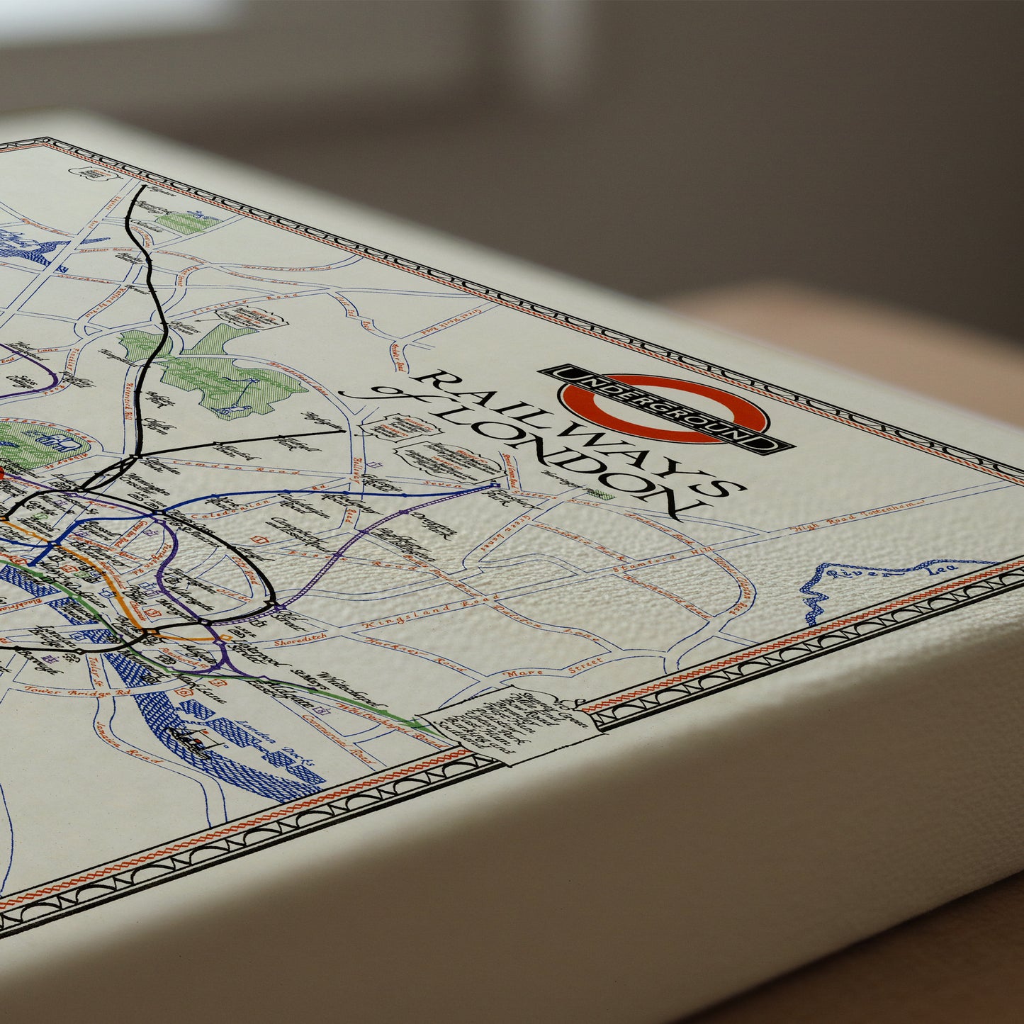 Underground Railways of London Canvas