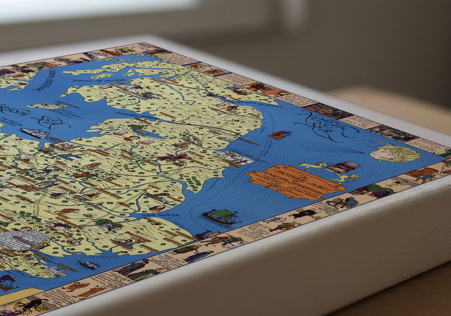A Pictorial Chart of English Literature 1929 Canvas